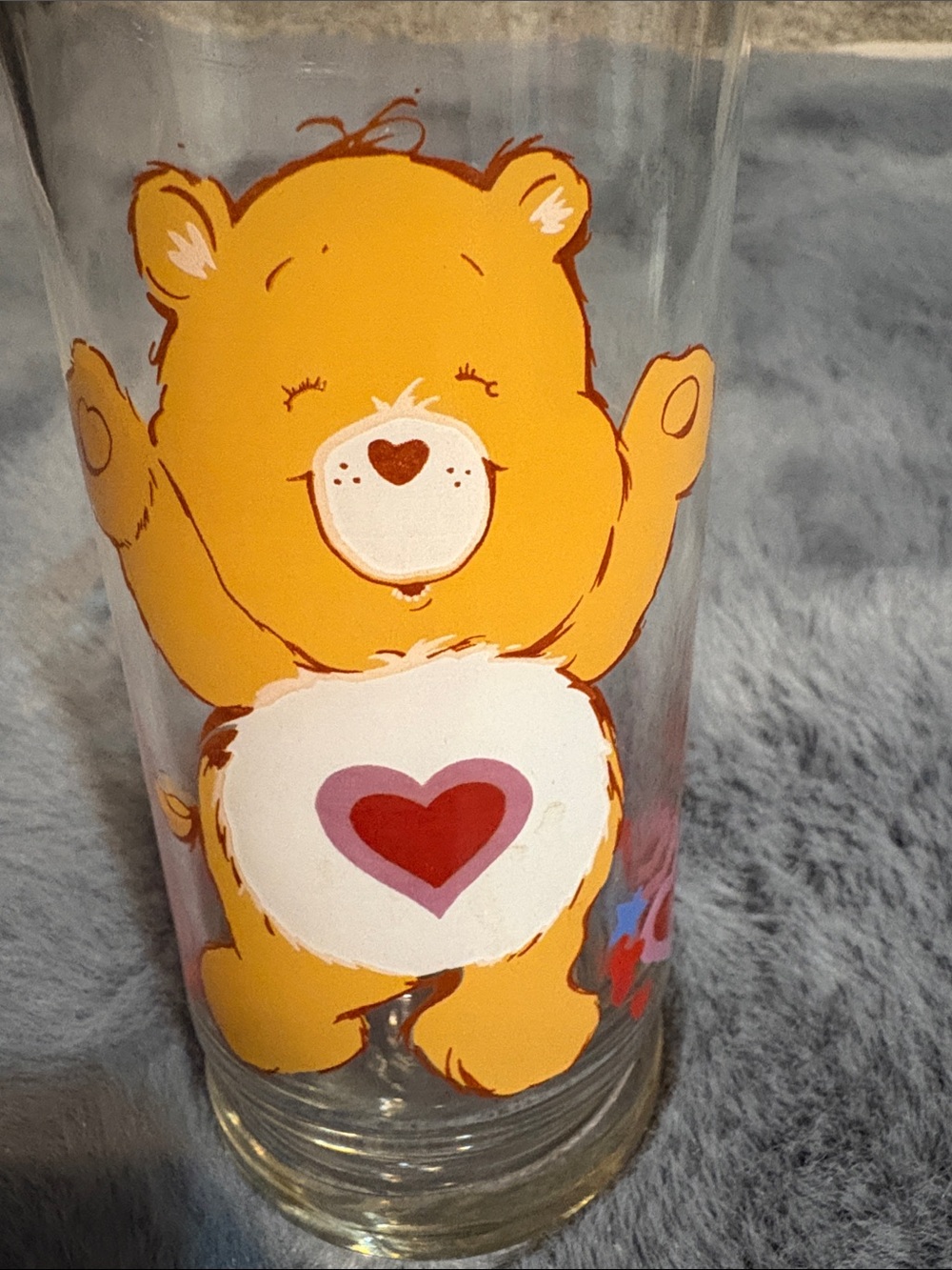 Vintage 1983 Care Bears TENDERHART Beverage Tumbler Pizza Hut Promo